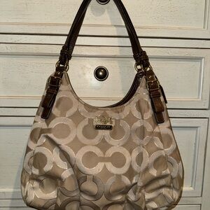 Coach Madison Maggie SignatureShoulder Tote